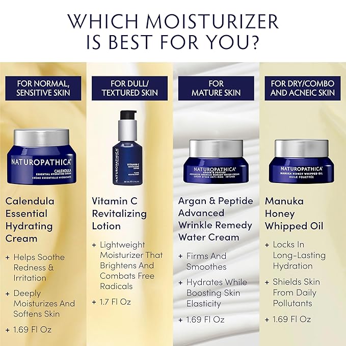 Naturopathica Calendula Essential Hydrating Cream - Soothing Face Moisturizer for Dry Skin - Holistic Calendula Cream - Daily Face Moisturizer for Women - Natural Face Lotion for Women - 1.69 fl oz