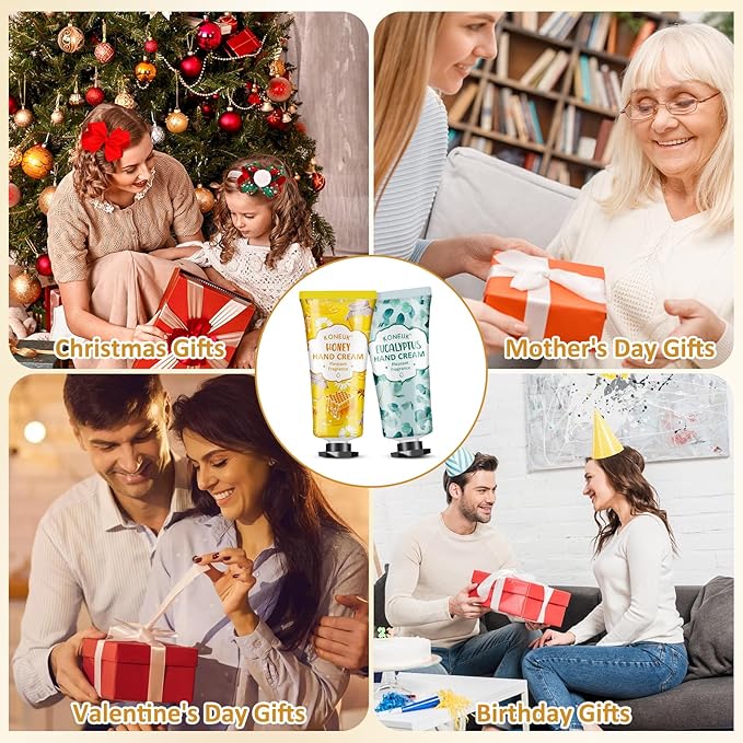 240 Pack Hand Cream Set for Women, Christmas Gifts, Bridesmaid Gifts, Birthday Gifts, Small Gifts and Stocking Stuffers for Guests, Bulk Moisturizing Hand Lotion Travel Size for Dry Cracked Hands