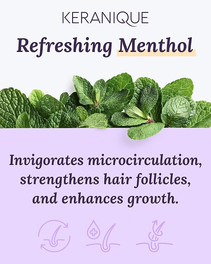 Keranique Volumizing Shampoo with Keratin and Biotin for Thinning Hair, Anti-Breakage, Follicle Strengthening, 12 Oz