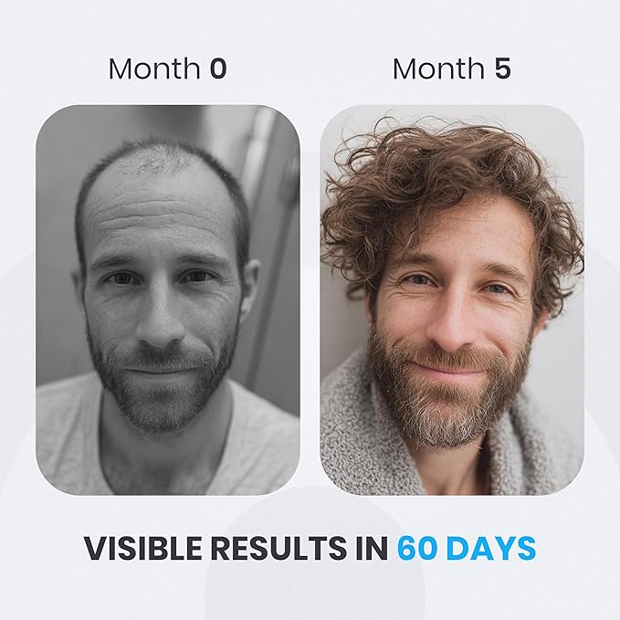 Hair Growth Serum for Men - Extra Strength Scalp Treatment with Biotin & Botanical Actives - Clinically Tested for Thicker, Fuller Hair - Lightweight, Non-Greasy Formula - 1 Fl Oz Bottle