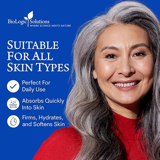 Biologic Sta-Tight Anti Aging Serum – Smoothing Face Serum for Women for Wrinkles and Fine Lines Around Eyes, Mouth & Forehead - Lifting & Firming Formula – 0.5 Fl Oz - Pack of 2