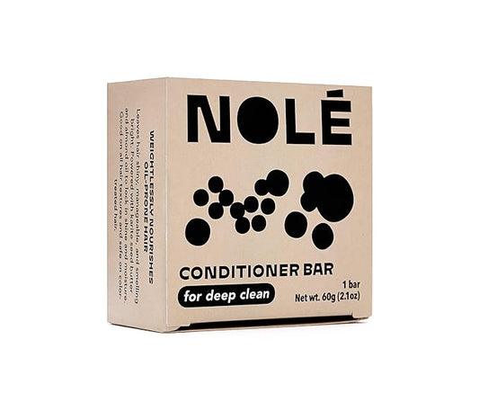 NOLE CARE Sustainable Bar Conditioner with Citrus & Batana Oil, for Oily Hair (2.12 Oz Bar) - Sustainable, PH Balanced, Rice Protein Deep Clean Conditioner, Silky Hair, Plastic-Free