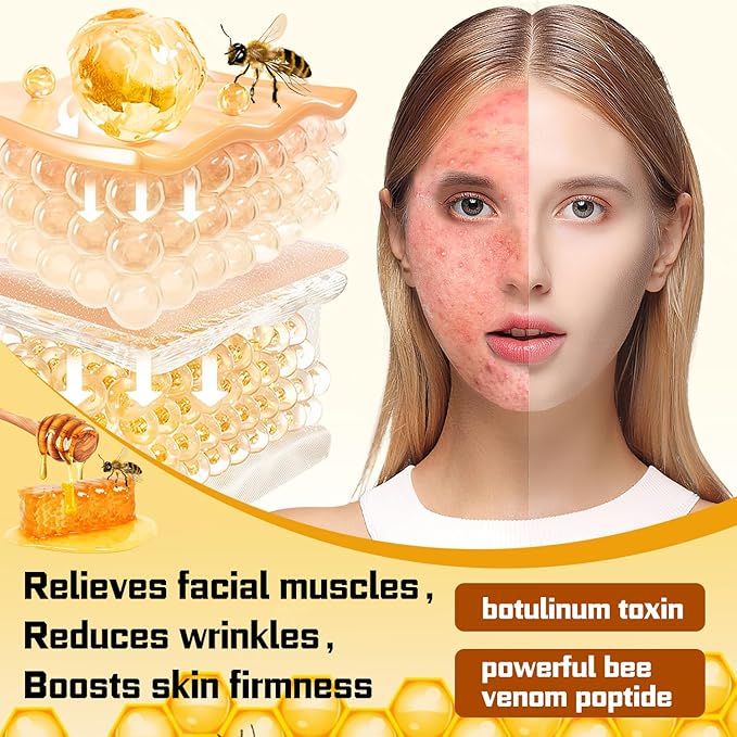 2 PCS Bee Venom Skin Restoration Cream,Bee Venom Skin Treatment Cream,Firms and Rejuvenates, Quickly Smoothing Out Wrinkles and Fine Lines