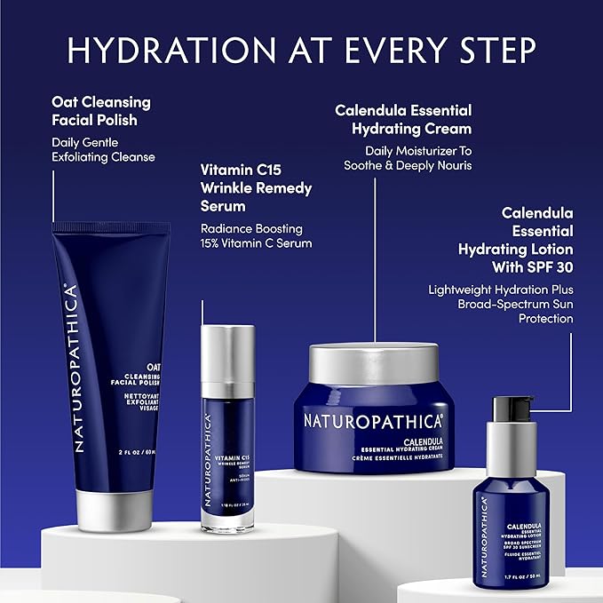 Naturopathica Calendula Essential Hydrating Cream - Soothing Face Moisturizer for Dry Skin - Holistic Calendula Cream - Daily Face Moisturizer for Women - Natural Face Lotion for Women - 1.69 fl oz