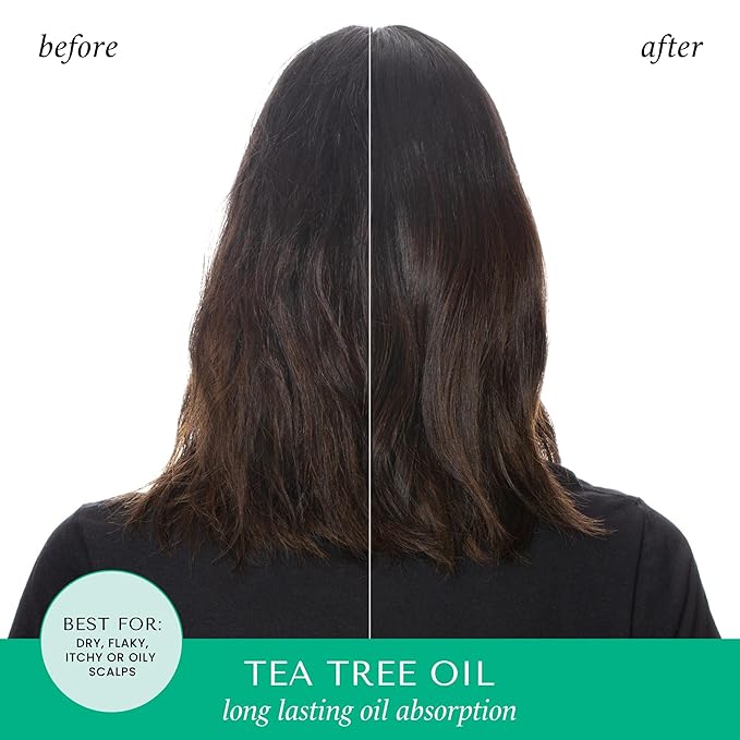 HASK Dry Shampoo Duo (4.3oz-Qty 2) & Deep Conditioner Packette, Aluminum-Free, Sulfate-Free, Paraben-Free, Color Safe, for All Hair Types (Tea Tree)