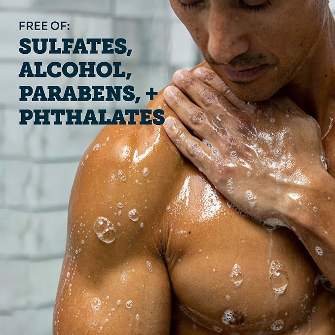 Oars + Alps Body Wash for Men, Mens Body Wash with Vitamin E and Antioxidants, Moisturizing, Hydrating, Paraben & Sulfate Free Cleanser, California Coast, 1pk