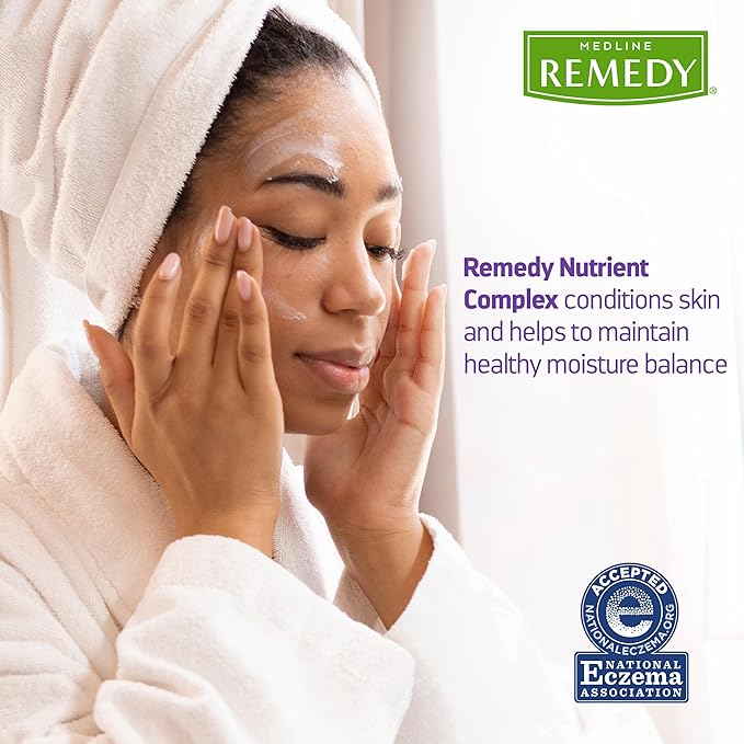 Medline Remedy Clinical Skin Cream Moisturizer, Fragrance-Free (8 fl oz), Nourishing for Dry Skin, Paraben and Sulfate-Free Lotion For Face and Body, Hypoallergenic Moisturizer for Sensitive Skin