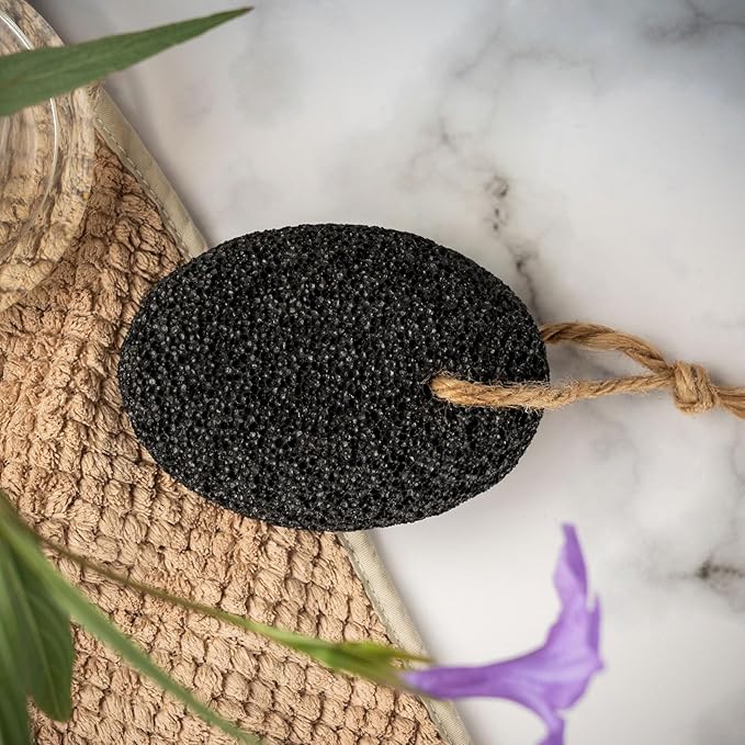 Natural Volcanic Pumice Stone for Feet & Hands. Foot Scrubber for Dead Skin Remover & Deep Cleansing, Cone Shape Stone for Hard-to-Reach Areas Corn Removal, 2 Pcs, Ready-to-Gift Design