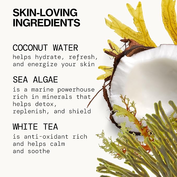 Pacifica Beauty Sea Foam Face Cleanser, Daily Gentle Foaming Face Wash, With Coconut Water + Sea Algae Complex, Removes Makeup, For Combination and Oily Skin, Vegan and Cruelty Free, Clean Skin Care