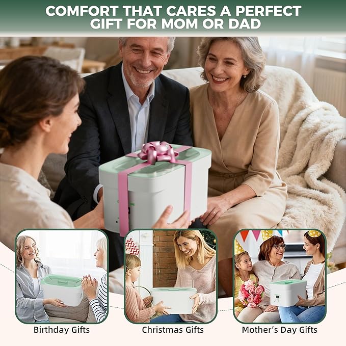 7000ml Paraffin Wax Machine for Hand and Feet-White Hand Wax Paraffin Machine for Hands with 10pcs Aloe Vera Paraffin Bath Refills,Ideal Gifts for Women