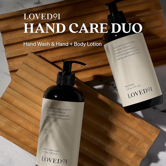 Loved01 Hand & Body Lotion, John Legend Skincare, Fragrance-Free, Daily Lightweight Cream, Oprah's Favorite Things, Formulated with Shea Butter & Vitamin E, 2-Pack (15 oz each)