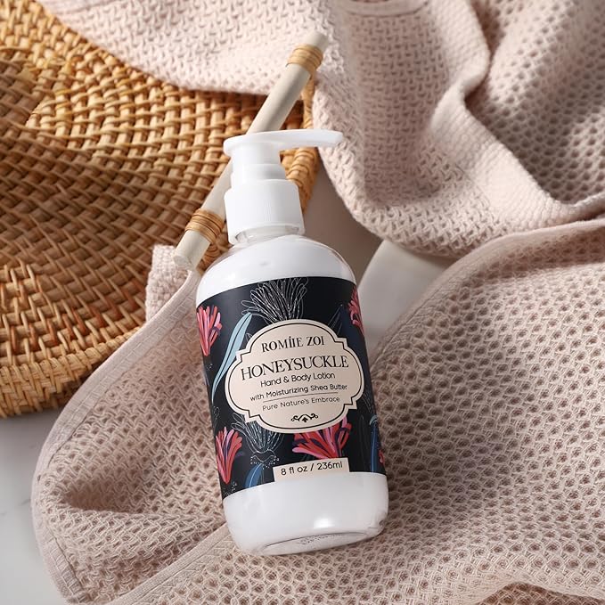 ROMIIE ZOI Daily Hand & Body Lotion with Moisturizing Shea Butter - Honeysuckle - 236 ML / 8 FL OZ