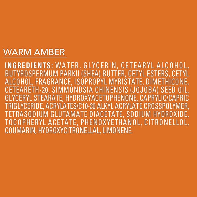 Jergens Shea Fusion Warm Amber Body Lotion, Moisturizer with Shea Butter & Vitamin E, 14 Fl Oz