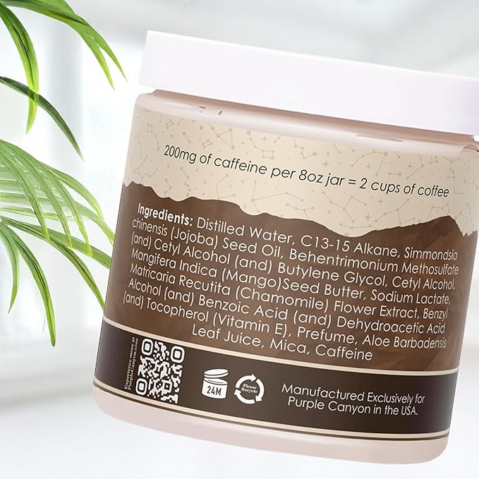 PURPLE CANYON Sunrise Whipped Body Butter 8oz | Coffee Mocha Lotion Infused with Aloe Vera | Skin Cream