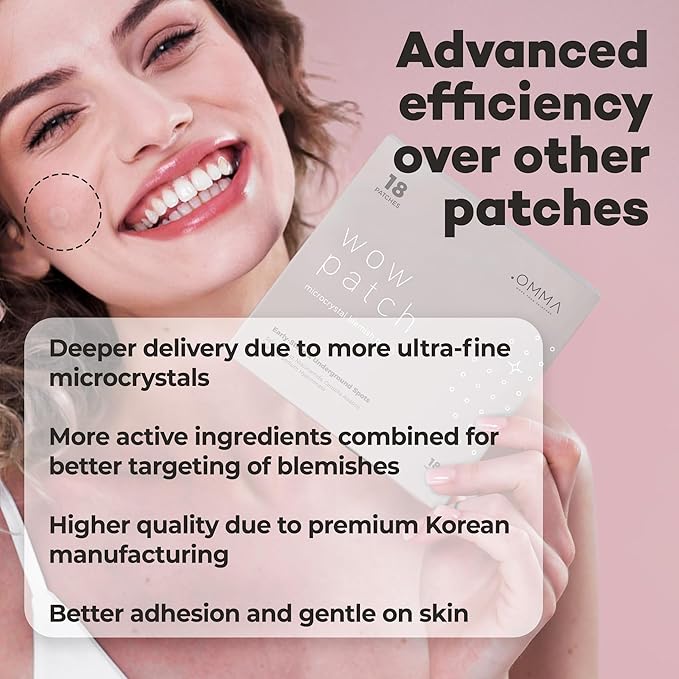 OMMA 144 Patches Pimple Patches for Face and 36 Microdart Acne Patch Bundle