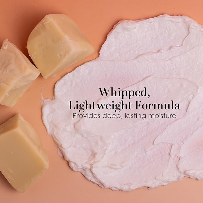 Unscented Body Butter for Dry Skin | with Raw Shea Butter and Jojoba Oil | Deep Moisturizer Safe for Sensitive Skin, Non Greasy, Fragrance Free | 8 oz