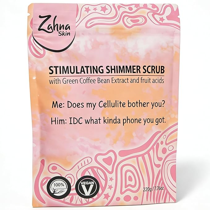 Pink Himalayan Exfoliating Body Scrub for Women – 100% Organic & Vegan, Salt Scrub Exfoliator for All Skin Types, Natural Body Exfoliating Coffee Scrub for Shower & Bath, Pink Salt Body Scrub