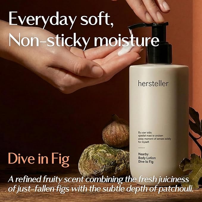 Hersteller Nearby Dive in Fig Vegan Body Lotion 10.1 fl oz - Zero-Irritation Eco-Ceramide Formula with 100% Recyclable Packaging, Non-Sticky Moisturizing