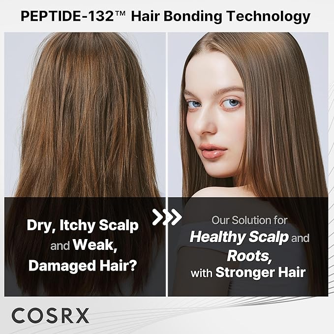 COSRX PEPTIDE 132 Hair Care Set - Bonding Shampoo, Treatment & Oil Serum, Bond Repair Treatment Hair Gift Set for Damaged, Dry Hair, Scalp Treatment for Dandruff, Dry & Itchy Scalp, Stocking Stuffers