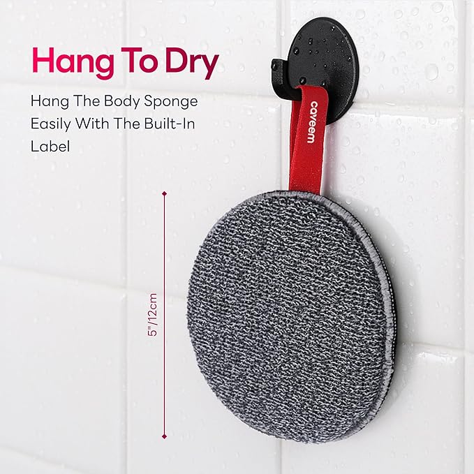 Exfoliating Body Scrubber, Bath and Body Scrub Buffer, Body Exfoliator for Remove Dead Skin, Gentle and Rough Lightweight Sponge for Shower (2 Pack)