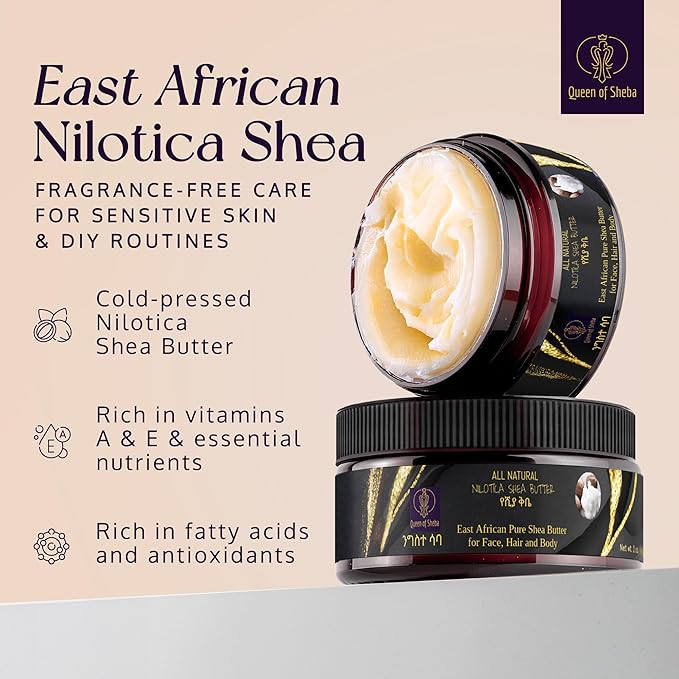 African Shea Butter Raw Organic Unrefined Shea Butter for Face 2 Oz (Pack of 1) - Organically Certified USDA for All Skin Types Body and Hair Moisturizing Skincare