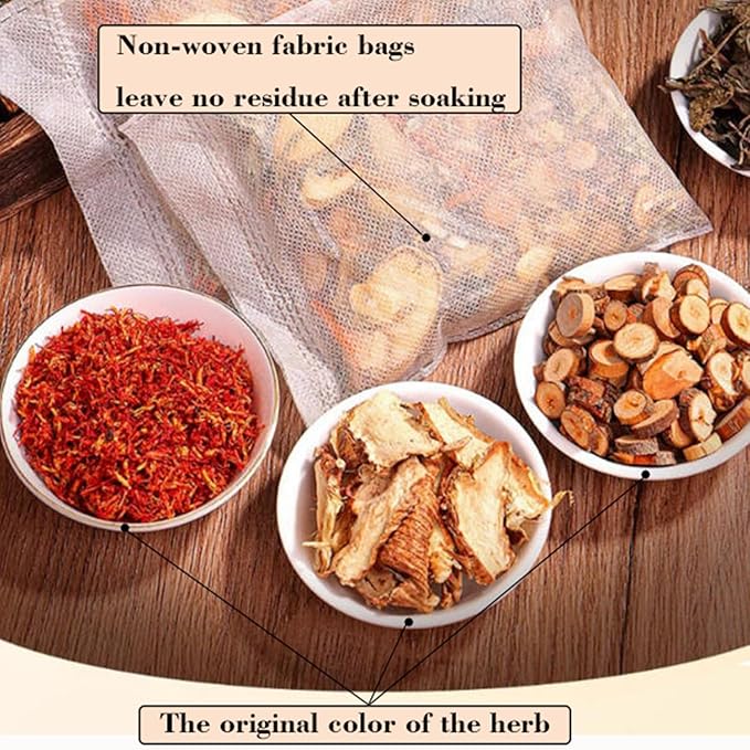 30 Pack Herbal Foot Soak Bags -Natural Ginger Mugwort Foot Detox Soak ,Body care herbal package Soothes Tired ,Chinese Herbal Foot Bath Spa Gift for Men & Women艾草生姜中药泡脚包 (32 Ounce (Pack of 1), 24)