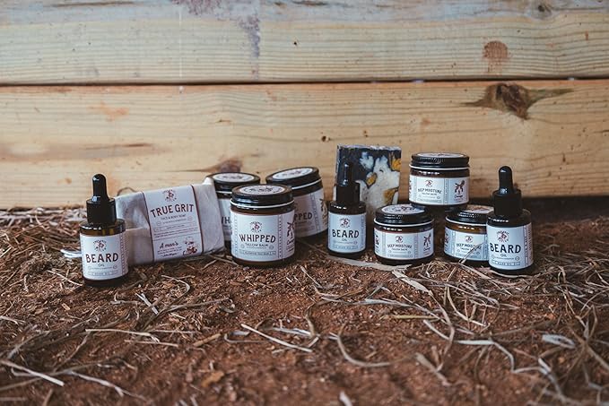 Beef and Bison Whipped Tallow Balm Moisturizer for Dry, Sensitive Skin - John Wayne Inspired Herb-Infused Unscented - 2.6 oz