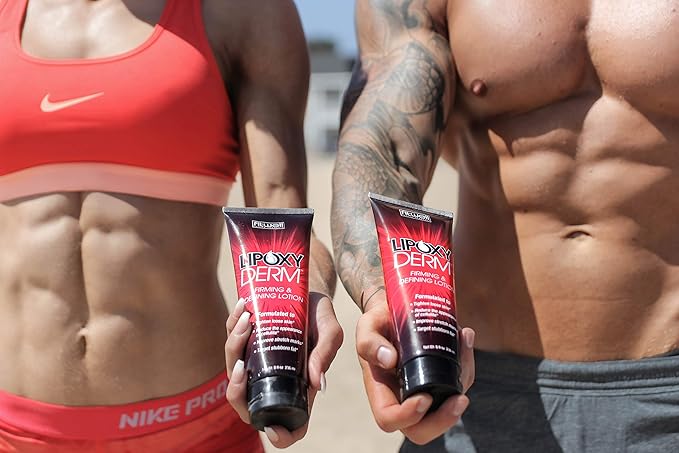 Advanced Firming and Defining Lotion by Lipoxyderm - Helps Tighten Loose Skin - Reduce Appearance of Cellulite & Stretch Marks – Fragrance Free - Non-Greasy - Non Tingle or Burn - 8 fl oz