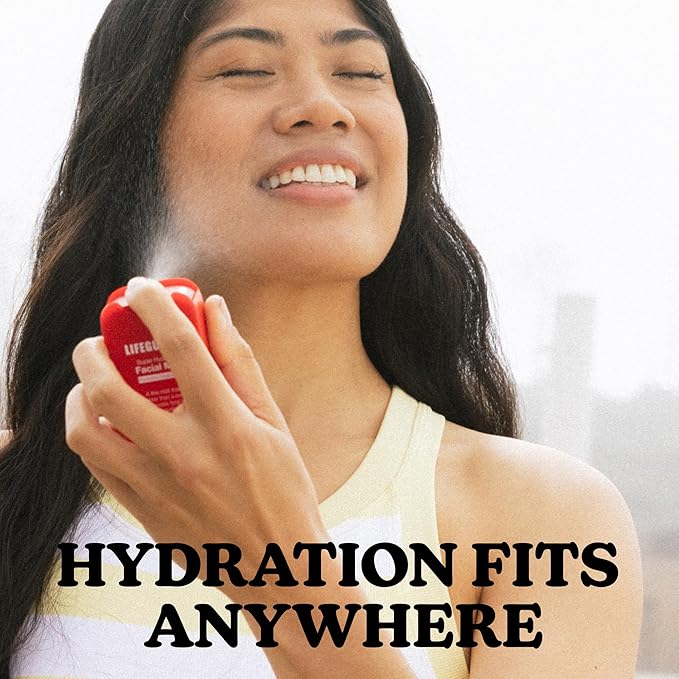 LIFEGUARD Super Hydrating Facial Mist - Vitamin B Infused, Face Mist Hydrating Spray for All Skin Types, Light-weight Face Moisturizer - 1.25 fl. oz.