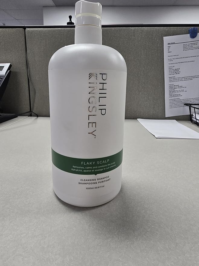 PHILIP KINGSLEY | Flaky Scalp Shampoo | Shampoo For Flaky, Itchy, Dry, Oily Scalps | Cleansing Scalp Care | Hair Shampoo that Hydrates, Soothes and Calms | 1L Pump