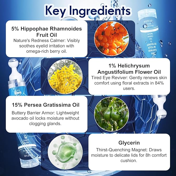 Stye Eye Treatment, Multi-Effect Eye Serum, Chalazion Soothing Care Drops with 360° Massage Rollerball - Moisture & Botanical Extract Formula, Cruelty-Free (1 Fl Oz (Pack of 1))