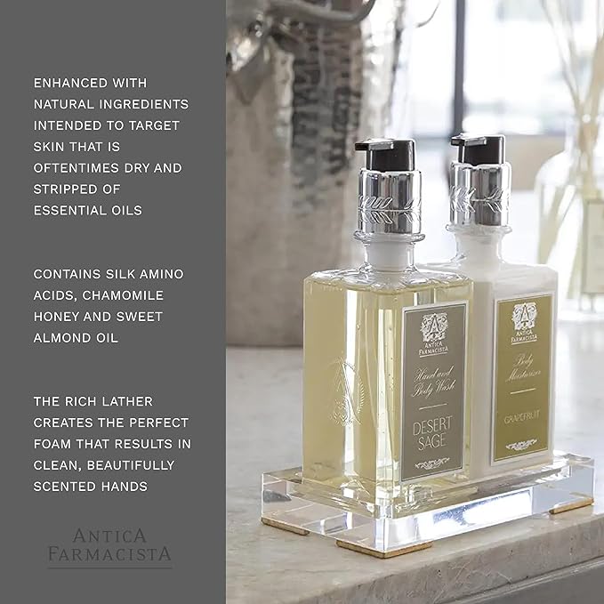Antica Farmacista Hand & Body Wash - Luxury Nourishing Body Wash - Hydrating Hand Cleansing Wash - Bath & Body Gift - Desert Sage, 10 fl oz