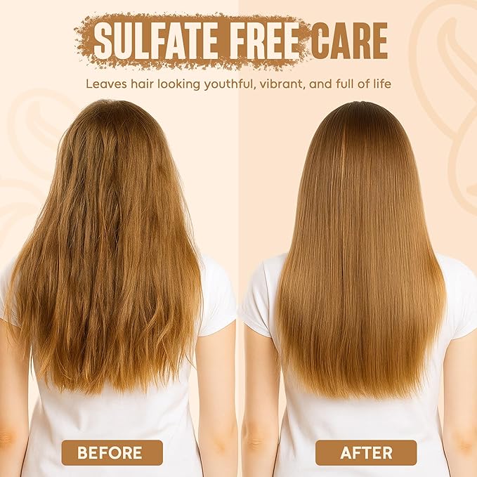 Caffeine Biotin Shampoo and Conditioner Set | 16 fl oz Each | with Batana Oil | Nourishing & Strengthening Formula | Promotes Hair Growth, Thickness & Fuller-Looking Hair