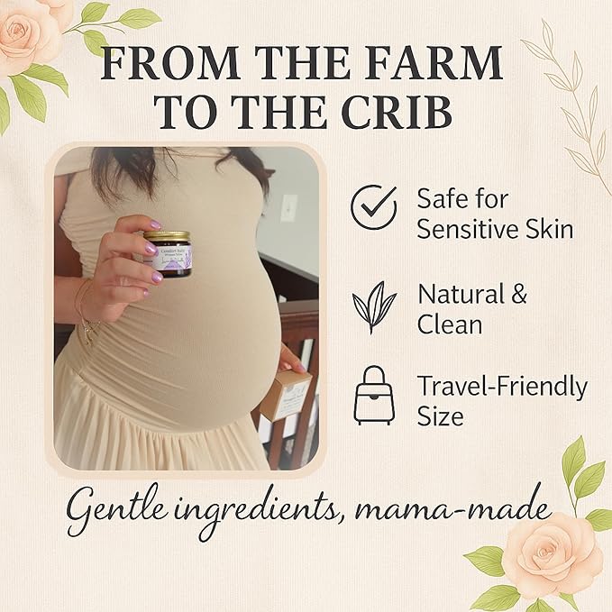 Whipped Tallow Balm – 100% Grass Fed Beef Tallow for Baby, Eczema & Sensitive Skin; Gentle Family Moisturizer for Dryness (Orange Vanilla)