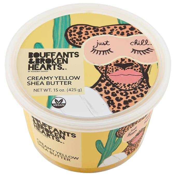 Ashanti Naturals Creamy Yellow Shea Butter Whipped Body Butter | Grade A, 100% Natural African Raw Shea Butter for Skin, Face and Hair (15oz)