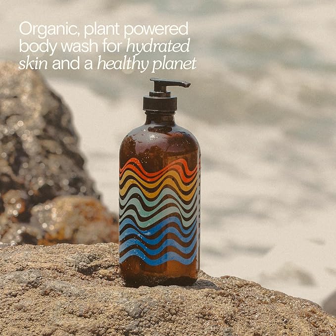 Bathing Culture, Organic Mind + Body Wash, Natural, Biodegradable, Sustainable, Vegan Personal Care, All Natural Organic Body Wash for Women and Men, 16 fl oz, Break Water Scent, Holiday Gift Idea