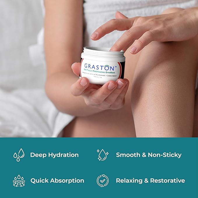 Graston Technique Vitamin E Enriched Emollient - 4oz Jar, Ideal for IASTM Lotion & Massage Therapy Cream, Perfect Vitamin E Cream for Massage and Physical Therapy, 1-Pack