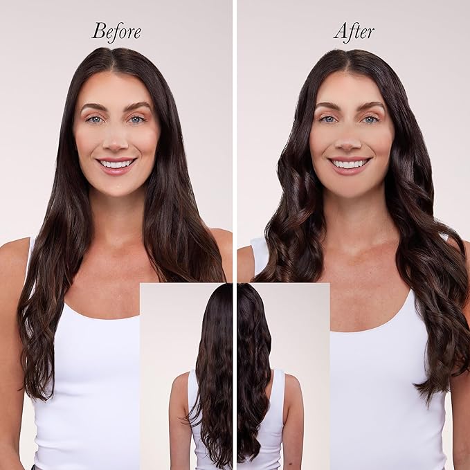 L'ANGE HAIR Le Duo Grande 360° Airflow Styler | 2-in-1 Curling Wand & Titanium Flat Iron Professional Hair Straightener and Curler with Cooling Air Vents to Lock in Style | Adjustable Temp (Black)