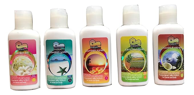 Bubble Shack Hawaii Organic Kukui Shea Lotion 5 Pk