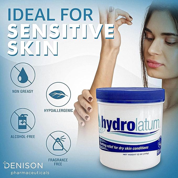 Moisturizing Cream Tub: Hydrating, Lightweight Non-Greasy Moisturizer for Women & Men, Nourishing Lotion for Sensitive Skin, Face & Body Cream for Soft, Smooth – 12oz