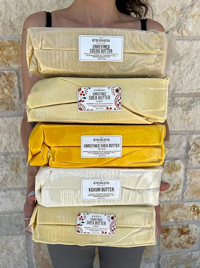 Better Shea Butter Raw Mango Butter Bulk 10 lb - 100% Pure Mango Seed Butter, Hexane-Free, Fresh, Free of Impurities - Use to Make Soap, Mango Body Butter, Mango Body Lotion, Lotion Bar, Lip Balm