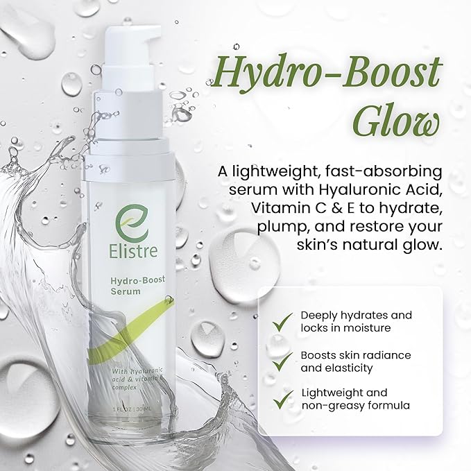 Hydro-Boost Facial Serum with hyaluronic acid and Vitamin E complex