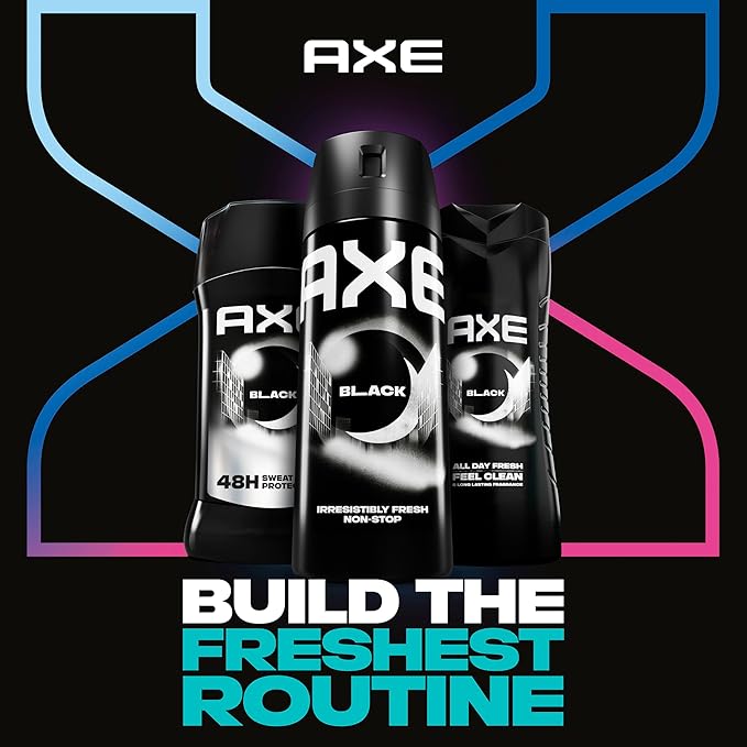 AXE Antiperspirant Stick for Men 12 Count Black 48 Hour Sweat and Odor Protection for Long Lasting Freshness, Frozen Pear & Cedarwood Men's Deodorant 2.7 oz