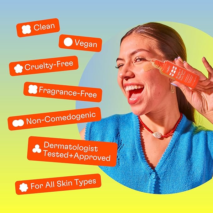 Daybird 4 in 1 Tinted Serum, Tinted Moisturizer and Sunscreen for Face, SPF 50+ Niacinamide, 1 Ounce (light)