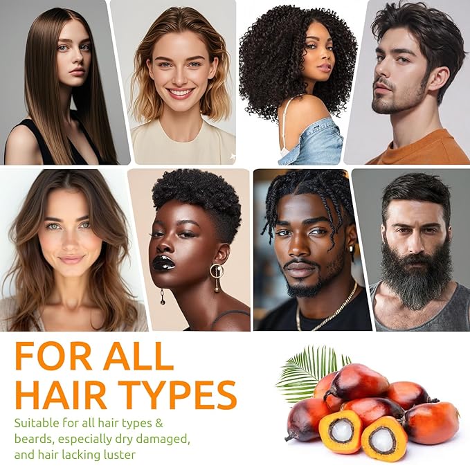 Hair Growth Oil with 100% Pure Batana, Castor, Rosemary & Pumpkin Seed Oils – Infused with Biotin, Keratin & Vitamin E – Strengthening & Thickening Treatment for Healthy Hair – 4 FL OZ