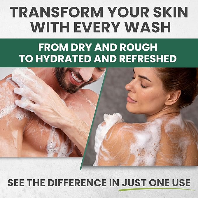 Tea Tree Oil Body Wash (2-Pack) & Balm MaxTherapy Bundle – Cleansing & Moisturizing Duo for Dry, Itchy Skin Relief, Eczema, Ringworm, Athlete’s Foot, Jock Itch & Other Skin Irritation