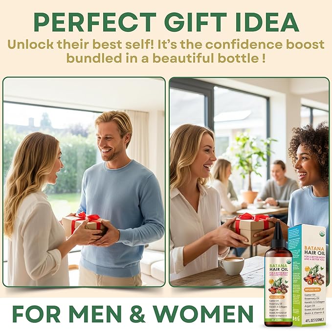 Organic100% Pure Batana Oil for Hair Growth Castor, Rosemary, pumpkin Blend Infused with Biotin, Keratin & Vitamin E Premium Scalp Treatment & Hair Growth Serum