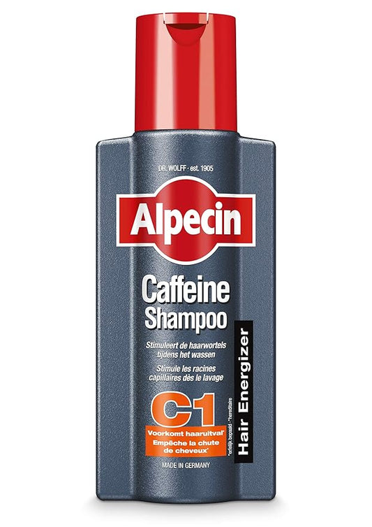 Alpecin C1 Caffeine Shampoo, 8.45 fl oz, Caffeine Shampoo Cleanses the Scalp to Promote Natural Hair Growth, Leaves Hair Feeling Thicker and Stronger