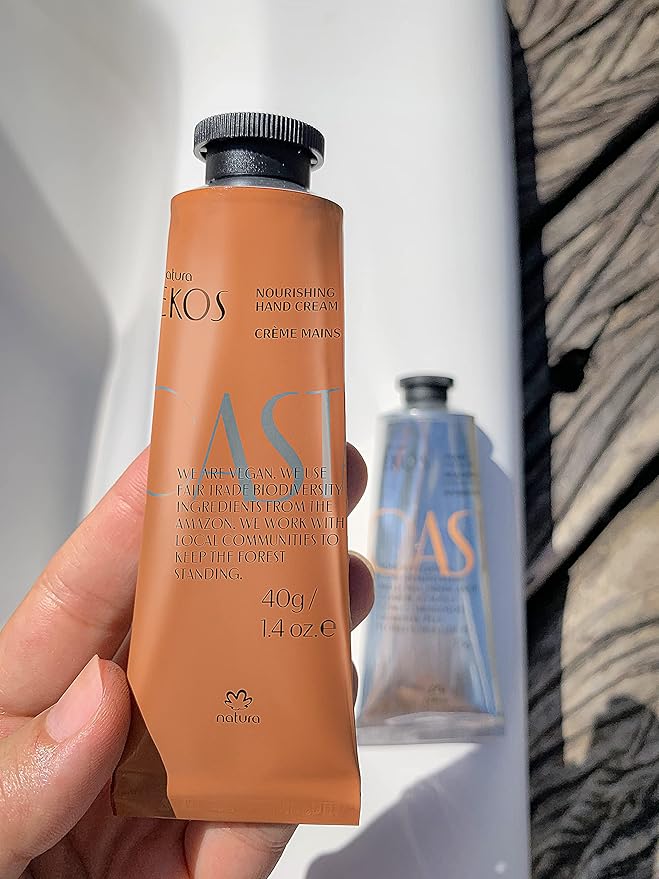 Natura – Castanha Hand & Foot Cream Bundle Duo – Nourishing Set with Brazil Nut Oil – Deep Hydration for Dry Skin, Soothes & Softens, Vegan & Cruelty-Free Skincare – 2 x 2.6 oz (75g)