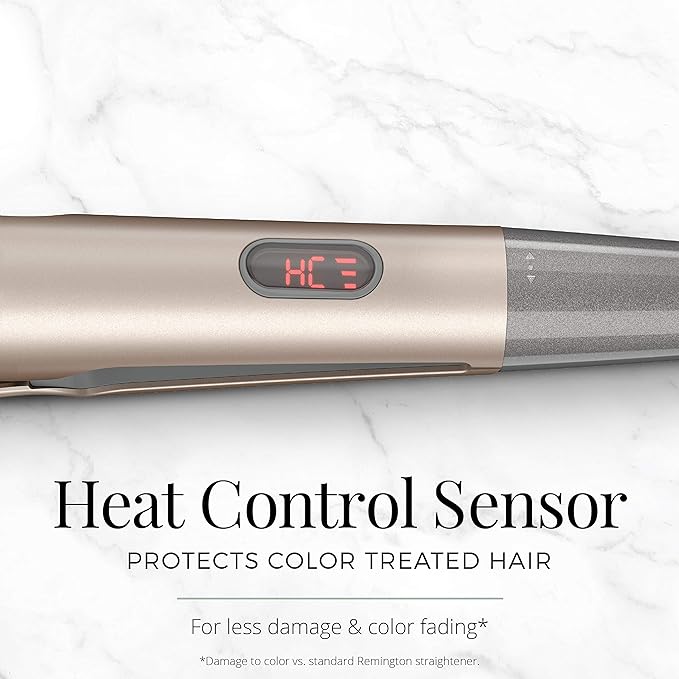 Remington Pro 1" Multi-Styler with Twist & Curl Technology, Straightener and Curling Iron in one tool, Color Care Protection, Champagne